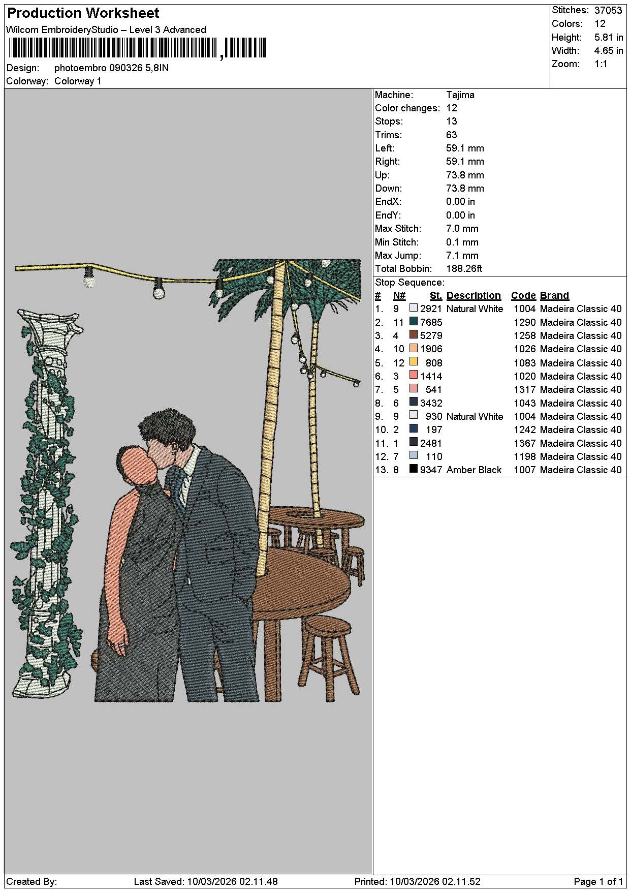 Photoflat 0503b Embroidery File 6 sizes