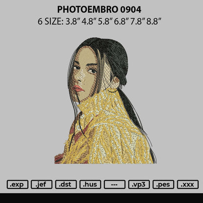 Photoembro 0904 Embroidery File 6 sizes