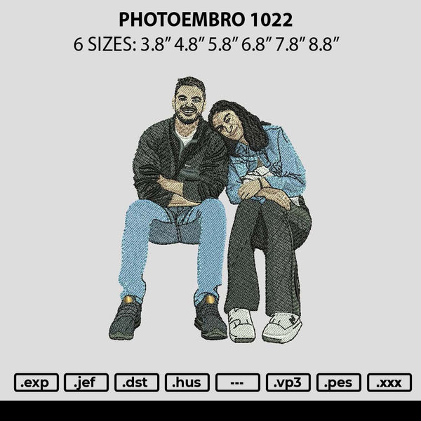 Photoembro 1022 Embroidery File 6 sizes
