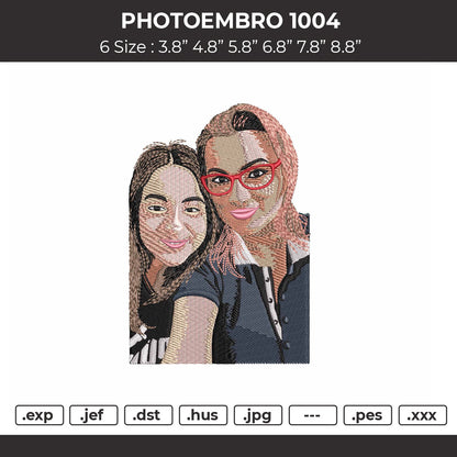 Photoembro 1004 Embroidery File 6 sizes