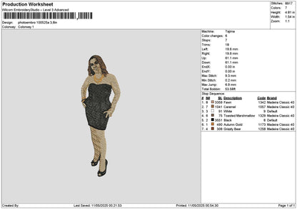 Photoembro 1005 Embroidery File 6 sizes