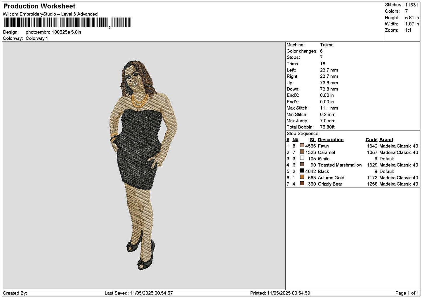Photoembro 1005 Embroidery File 6 sizes