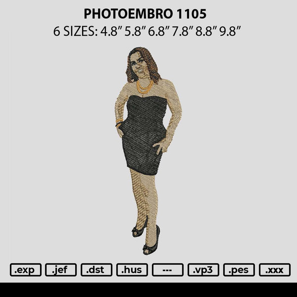 Photoembro 1005 Embroidery File 6 sizes