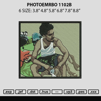 Photoembro 1102b Embroidery File 6 sizes