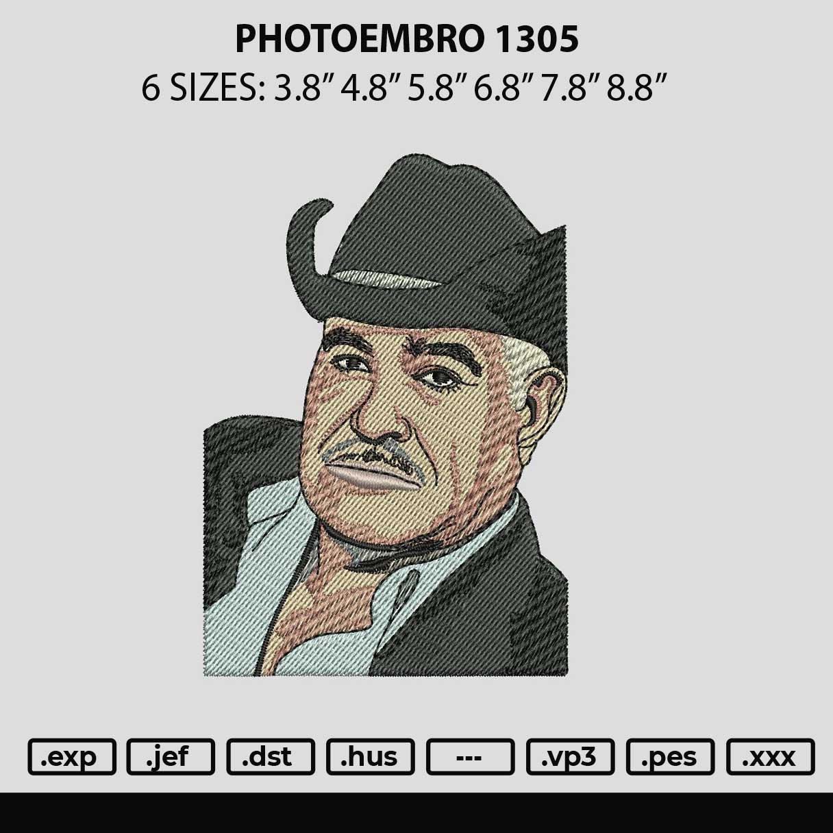 Photoembro 1205 Embroidery File 6 sizes