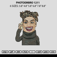 Photoembro 1211 Embroidery File 6 sizes