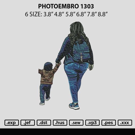 Photoembro 1303 Embroidery File 6 sizes