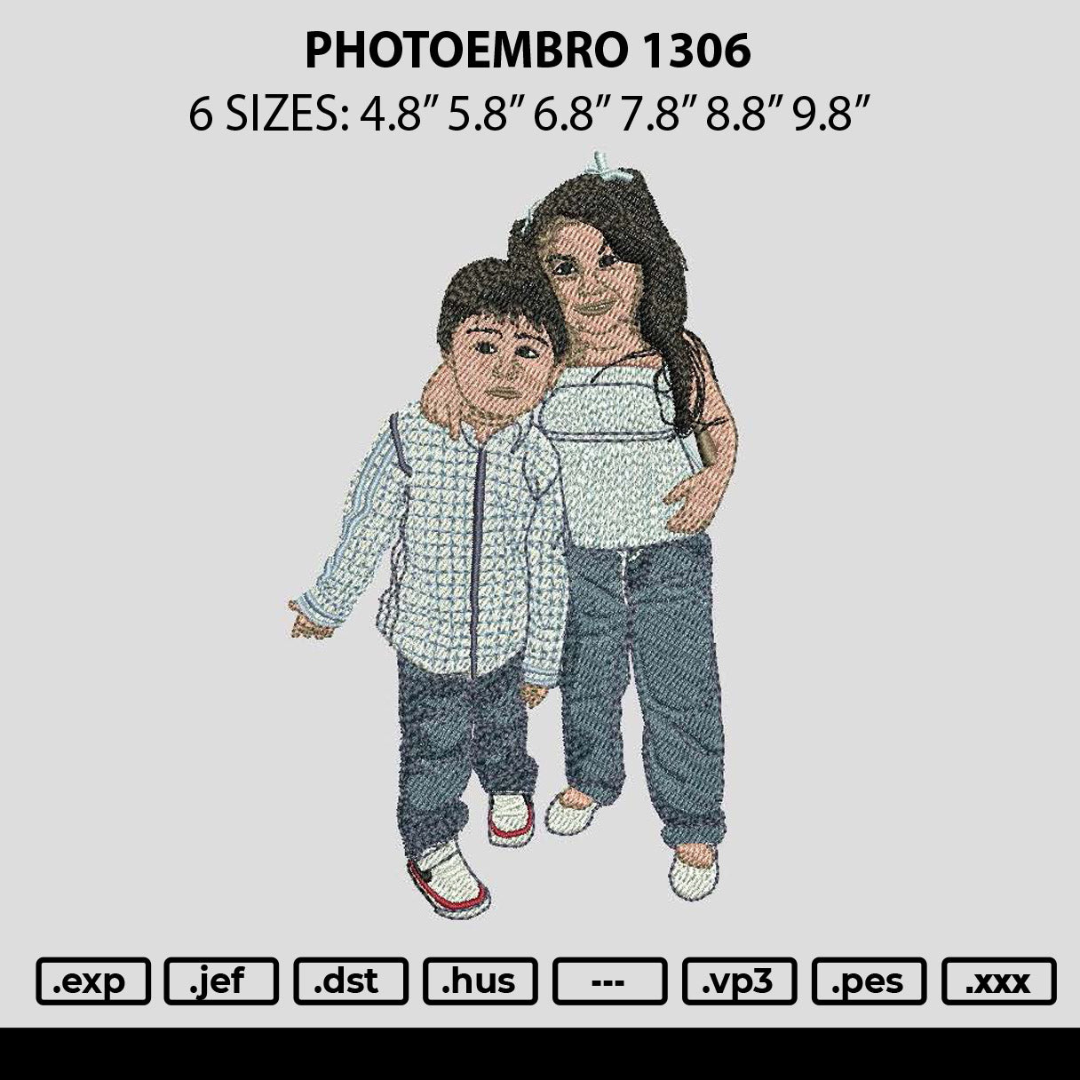 Photoembro 1306 Embroidery File 6 sizes