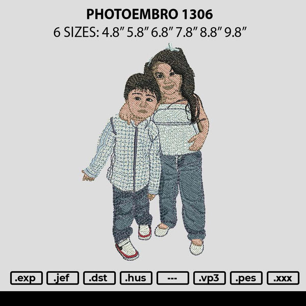 Photoembro 1306 Embroidery File 6 sizes