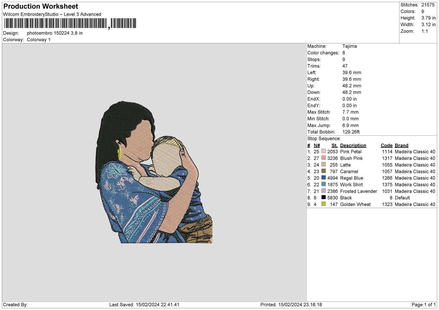Photoflat 1502 Embroiery File 6 sizes