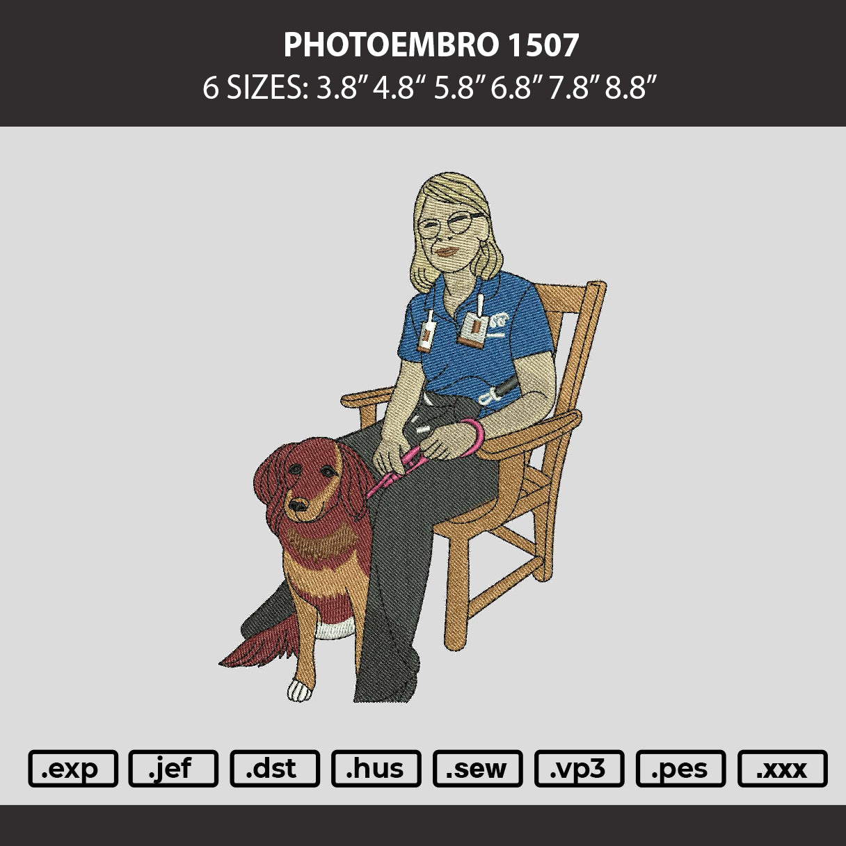 Photoembro 1507 Embroidery File 6 sizes
