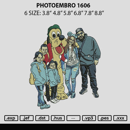 Photoembro 1606 Embroidery File 6 sizes