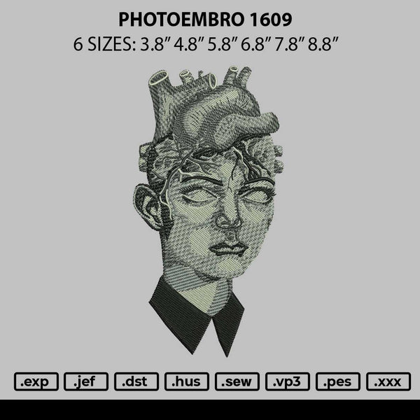 Photoembro 1609 Embroidery File 6 sizes