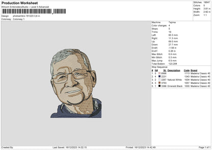 Potoembro 1612 Embroidery File 6 sizes