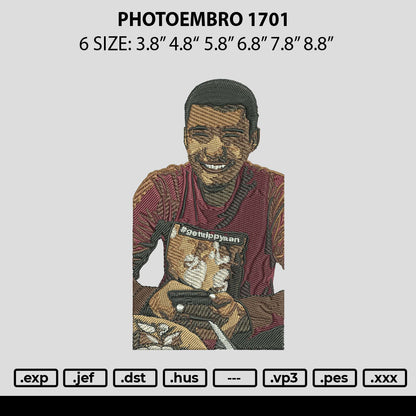 Photoembro 1701 Embroidery File 6 sizes