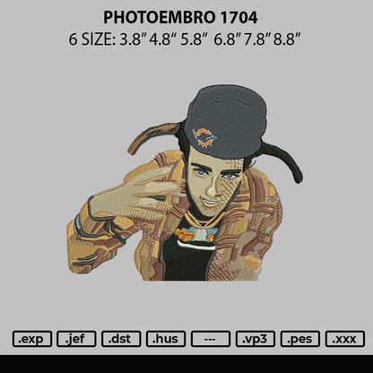 Photoembro 1704 Embroidery File 6 sizes