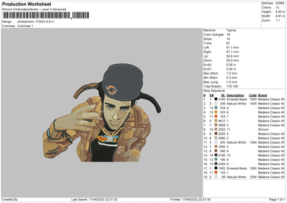 Photoembro 1704 Embroidery File 6 sizes