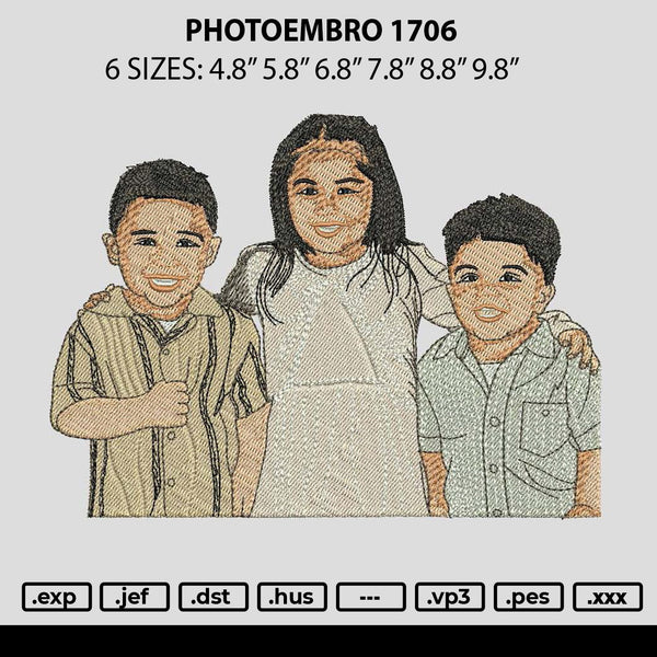 Photoembro 1706 Embroidery File 6 sizes
