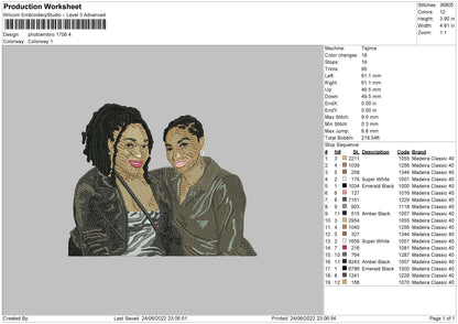 Photoembro 1706 Embroidery File 4 sizes
