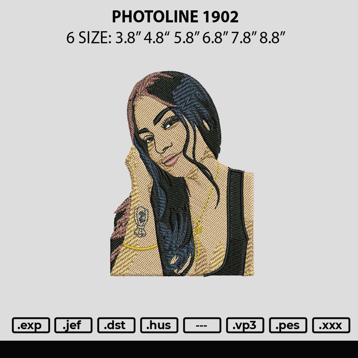 Photoembro 1902 Embroidery File 6 sizes
