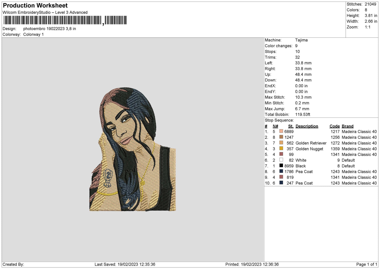 Photoembro 1902 Embroidery File 6 sizes