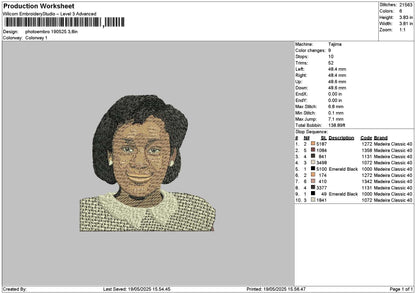 Photoembro 1905 Embroidery File 6 sizes