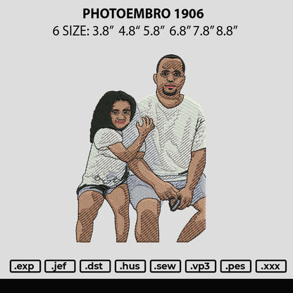Photoembro 1906 Embroidery File 6 sizes