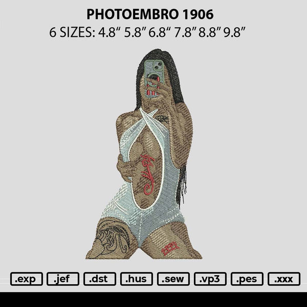 Photoembro 1906 Embroidery File 6 sizes