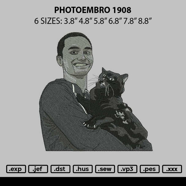 Photoembro 1908 Embroidery File 6 sizes