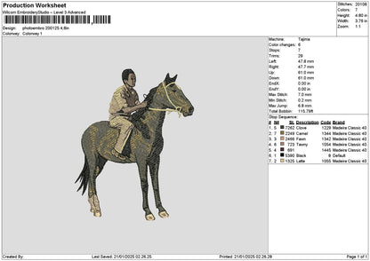 Photoembro 0120 Embroidery File 6 sizes