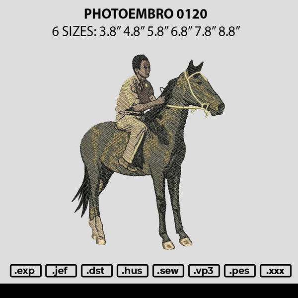 Photoembro 0120 Embroidery File 6 sizes