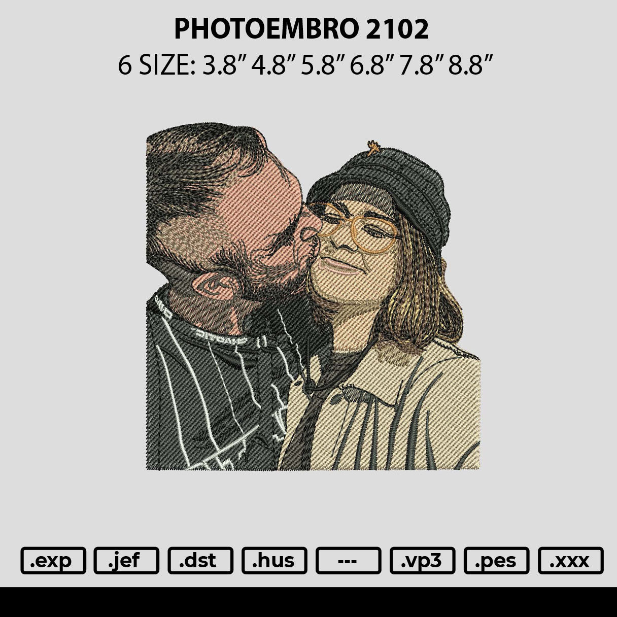 Photoembro 2102 Embroidery File 6 sizes