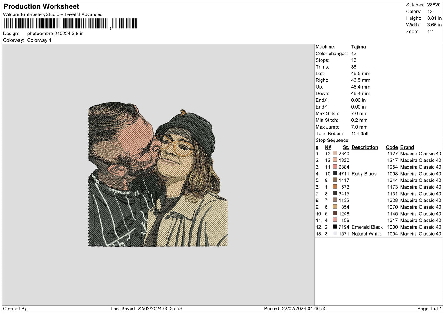 Photoembro 2102 Embroidery File 6 sizes