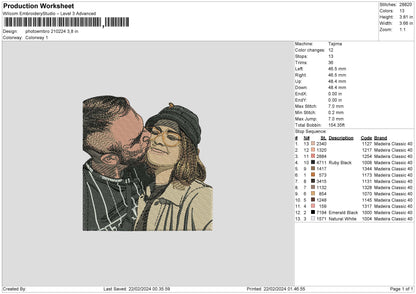 Photoembro 2102 Embroidery File 6 sizes