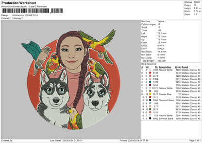 Photoembro 2103 Embroidery File 6 sizes
