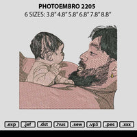 Photoembro 2205 Embroidery File 6 sizes