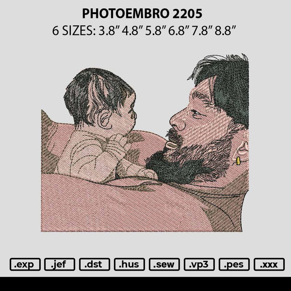 Photoembro 2205 Embroidery File 6 sizes