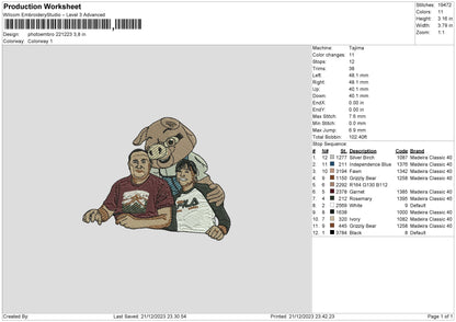 Photoembro 2212 Embroidery File 6 sizes