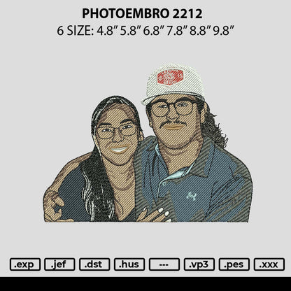 Photoembro 2212 Embroidery File 6 sizes
