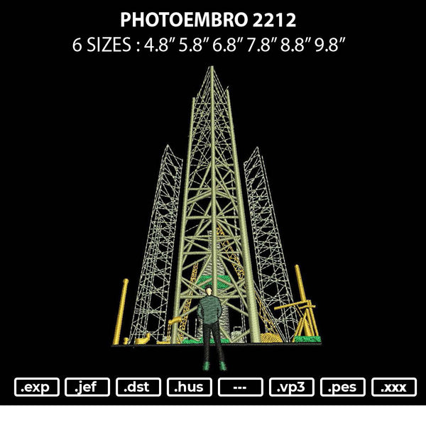 Photoembro 2212 Embroidery File 6 sizes