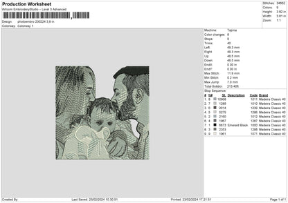 Photoembro 2302 Embroidery File 6 sizes