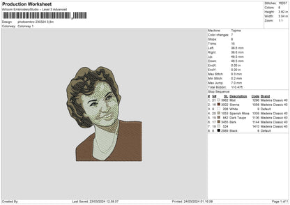 Photoembro 2303 Embroidery File 6 sizes