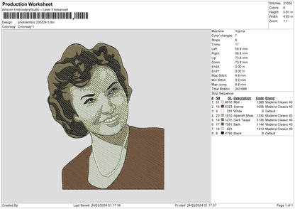 Photoembro 2303 Embroidery File 6 sizes