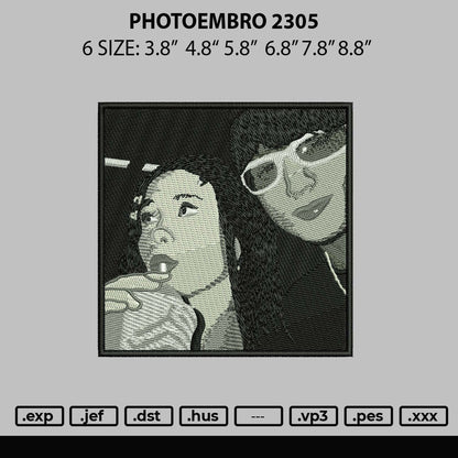 Photoembro 2305 Embroidery File 6 sizes