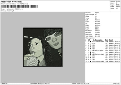 Photoembro 2305 Embroidery File 6 sizes