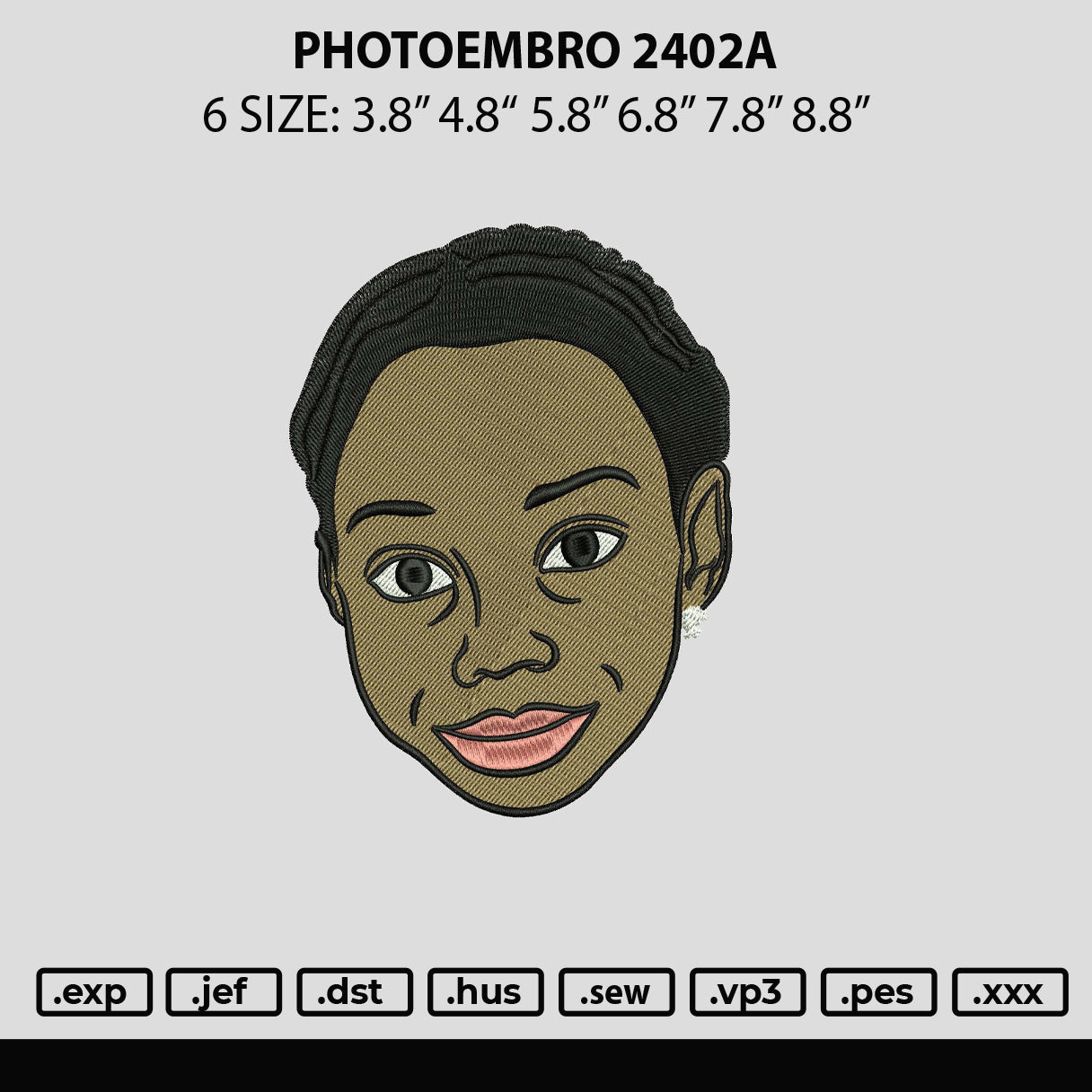 Photoembro 2402a Embroidery File 6 sizes