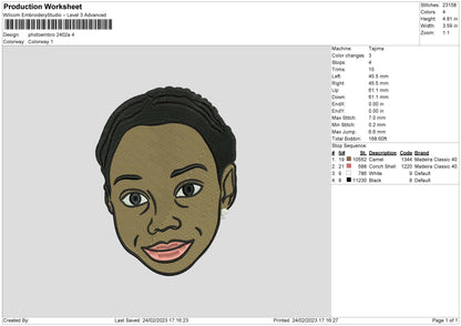Photoembro 2402a Embroidery File 6 sizes