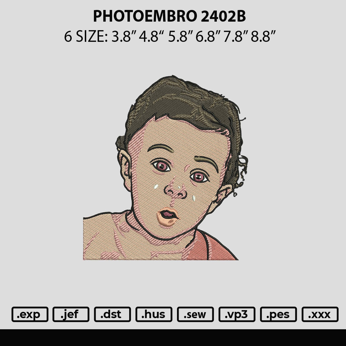 Photoembro 2401b Embroidery File 6 sizes