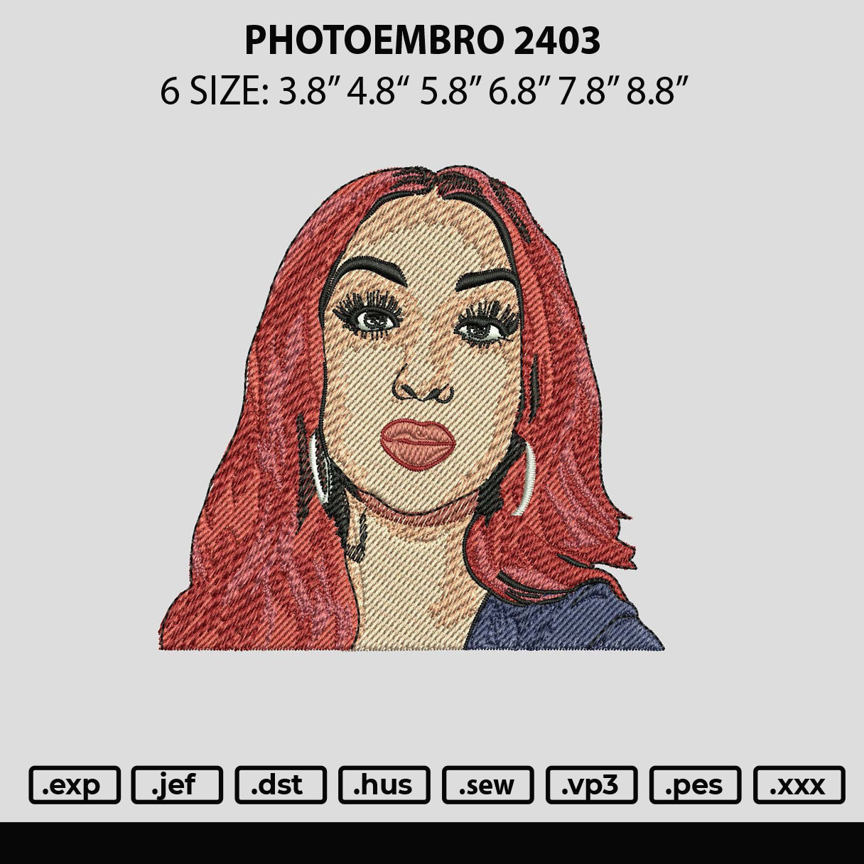 Photoembro 2403 Embroidery File 6 sizes