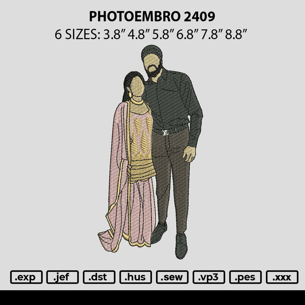 Photoembro 2409 Embroidery File 6 sizes
